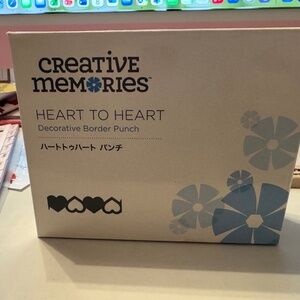 Creative Memories Heart to Heart Decorative Border Punch HTF